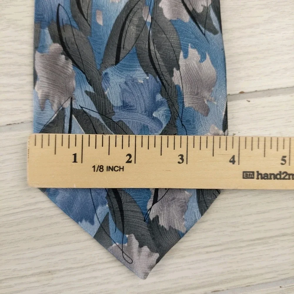 J. Garcia Silk Necktie Set Mens OS Blue Paris in the Rain Butterfly Study II 2pk